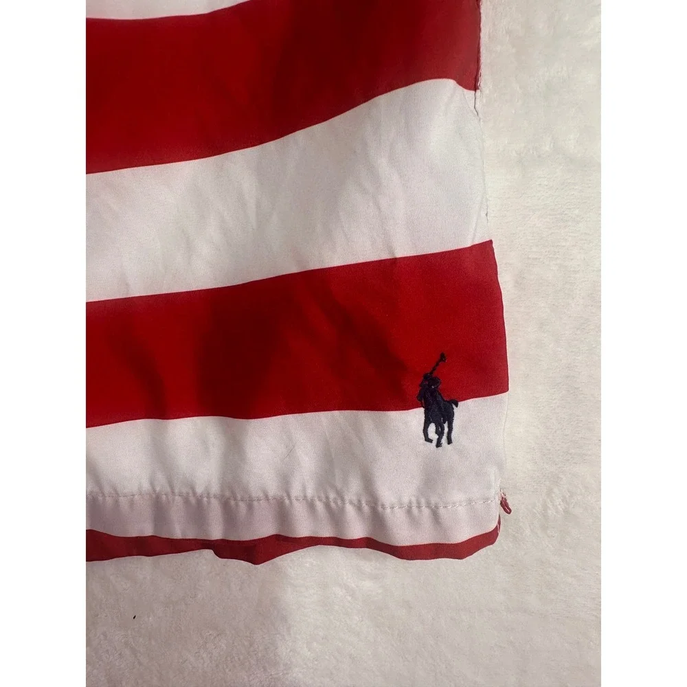 Polo Ralph Lauren Swim Trunks XL Red White Blue Stars Stripes Americana Mens